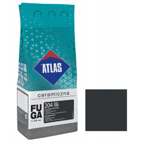 Фуга  ATLAS CERAMICZNA (1-20мм) 204 чорний 2кг