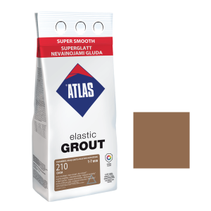 Фуга для плитки ATLAS ELASTIC GROUT (1-7 мм) 210 какао 2 кг