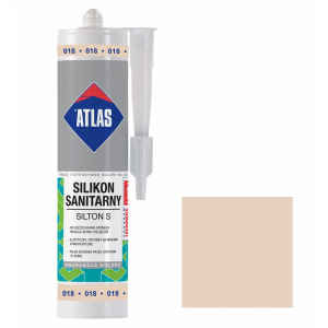Герметик силіконовий санітарний ATLAS SILTON S 0018 пастельно-бежевий 280ml