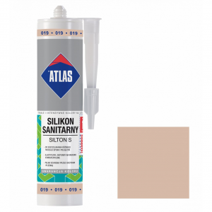 Герметик силіконовий санітарний ATLAS SILTON S 0019 світло-бежевий 280ml
