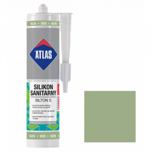 Герметик силіконовий санітарний ATLAS SILTON S 0025 світло-зелений 280ml