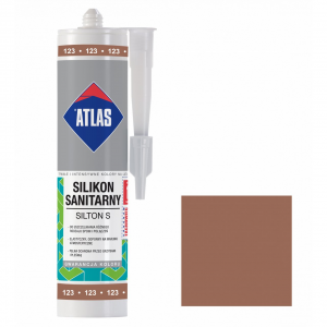 Герметик силіконовий санітарний ATLAS SILTON S 0123 світло-коричневий 280ml