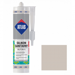 Герметик силіконовий санітарний ATLAS SILTON S 0202 попелястий 280ml
