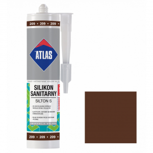 Герметик силіконовий санітарний ATLAS SILTON S 0209 каштановий 280ml