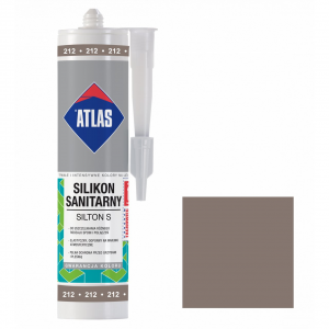 Герметик силіконовий санітарний ATLAS SILTON S 0212 сіро-коричневий 280ml