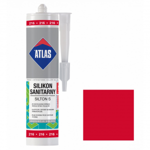 Герметик силіконовий санітарний ATLAS SILTON S 0216 червоний  280ml