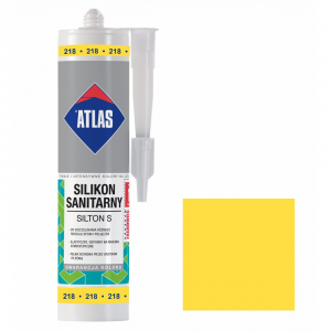 Герметик силіконовий санітарний ATLAS SILTON S 0218 лимонний 280ml
