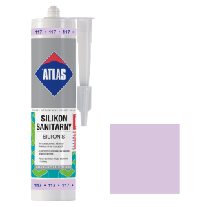 Герметик силіконовий санітарний ATLAS SILTON S 0117 фіолетовий 280ml