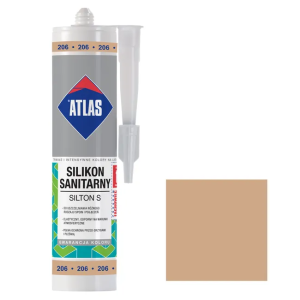 Герметик силіконовий санітарний ATLAS SILTON S 0206 капучіно 280ml