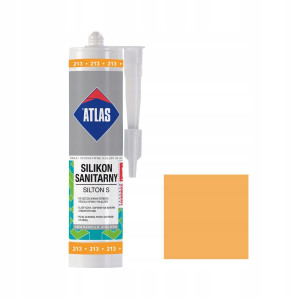Герметик силіконовий санітарний ATLAS SILTON S 0213 мандариновий 280ml