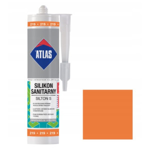 Герметик силіконовий санітарний ATLAS SILTON S 0219 апельсиновий 280ml