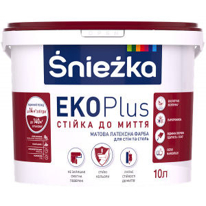 Фарба Еко-снєжка Plus латексна (матова) 10л