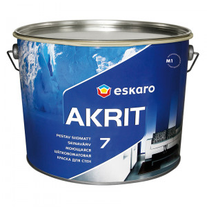 Фарба шовкоматова Akrit 7 ESKARO 9,5л