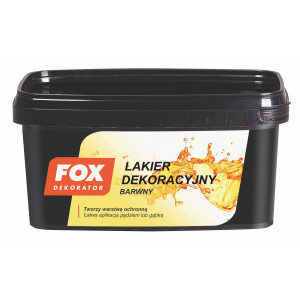 Лак FOX DEKORATOR LAKIER DEKORACYJNY Satyna kakao 1 L