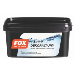 Лак FOX DEKORATOR LAKIER DEKORACYJNY UA Satyna 1L