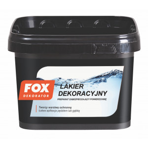 Лак FOX DEKORATOR LAKIER DEKORACYJNY UA Satyna 3 L