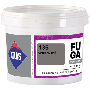 Фуга ATLAS EPOKSYDOWA  (1-10мм) 136 срібний 5кг