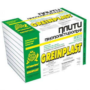 Пінопласт (EPS еко 30)  GREINPLAST (0,5-1м) 20мм
