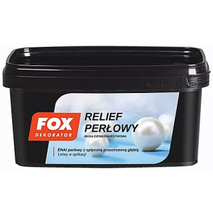 Декоративна штукатурка FOX DEKORATOR RELIEF PERLOWY  UA WHITE 0004 1кг