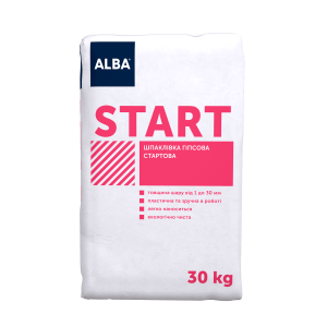 Шпаклівка гіпсова START Альба 050 30 кг 
