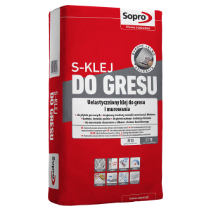 Пластифікований клей для керамограніту SOPRO 295 С1ТЕ 22,5кг