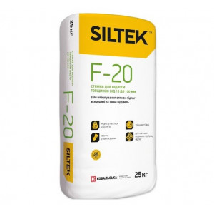 Стяжка для підлоги 10-100мм F-20 SILTEK 25кг 