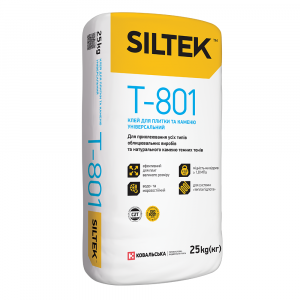 Клей для плитки та каменю універсальний Т-801 SILTEK 25кг