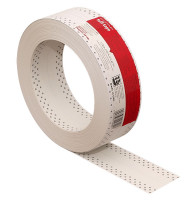 Стрічка паперова еластична для швів гіпсокартону TUFF-TAPE (червона) 30м