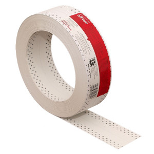 Стрічка паперова еластична для швів гіпсокартону TUFF-TAPE (червона) 30м